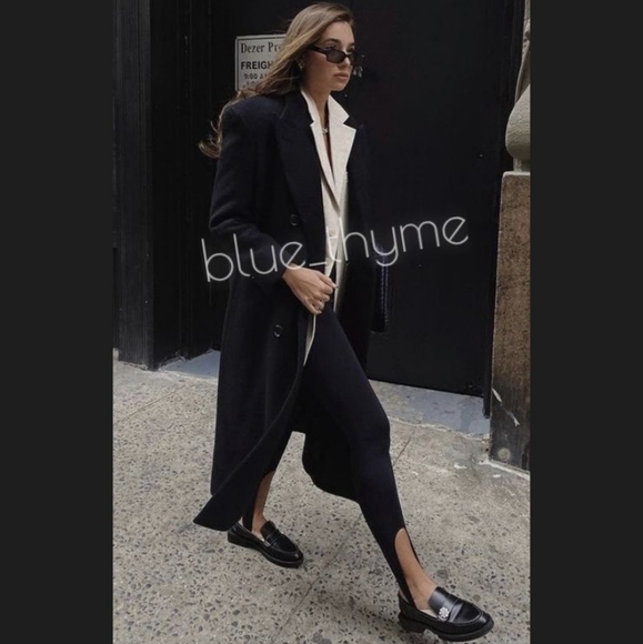 Zara WOMANS Menswear Button Coat - Picture 6 of 9